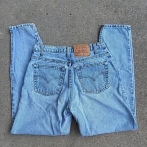 Vintage 90s Levi's 550 Relaxed Fit Tapered Leg Mom Jeans 11 MED